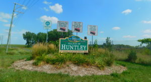 Hunley Welcome Sign near IL 47 and I-90 08/28/2023